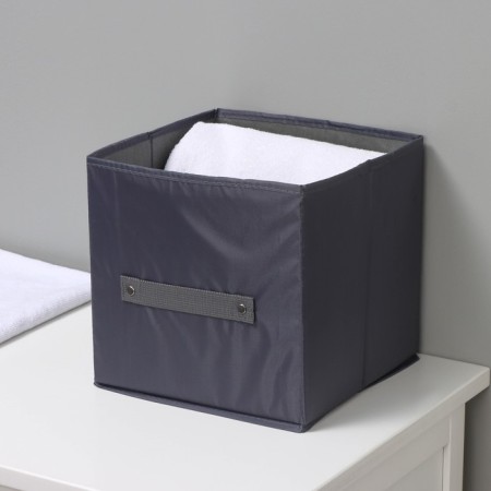 Stelly box for storage LADOM, 25 × 25 × 25 cm, black color-7