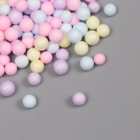 Decor for creativity Foam "Assorted balls" pastel set 10 grams-1