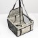 Car Seats for animals 40*30*25 cm, gray with white paws and bones