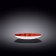 The plate round Wilmax England Scratch, D = 18 cm, the color is red