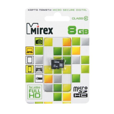MIREX MICROSD memory card, 8 GB, SDHC, class 10-1
