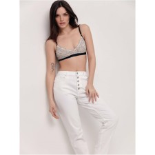 Джинсы женские с высокой посадкой Conte Elegant Mom Fit, размер M, цвет white