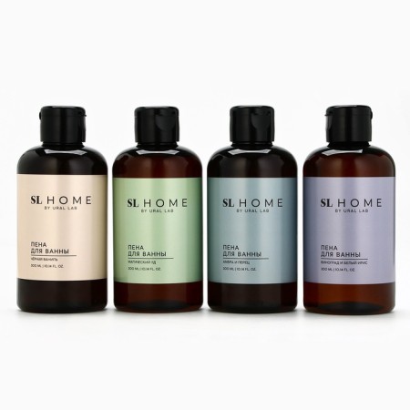Bath foam Ural Lab, 300 ml, grape and white iris-8