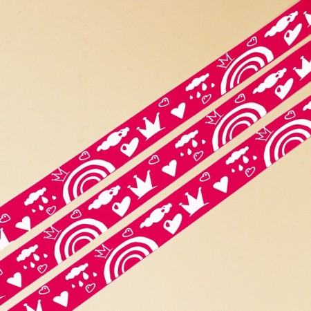 A satin ribbon, gift packaging, "Little Princess", 1 cm x 5 m-3