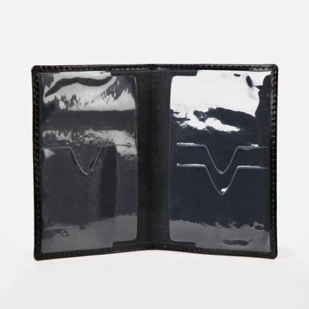 Passport cover, embossing, black color-2