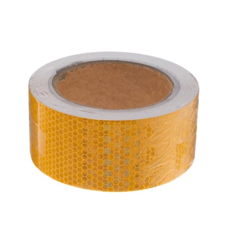Reflective tape, self -adhesive, yellow, 5 cm × 10 m-2