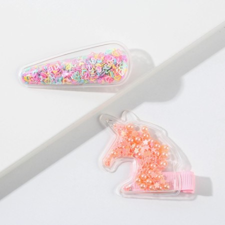 Hair hairpins Shine Bright, 2 pcs. (shaker)-1