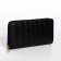 Women's wallet with lightning, black color