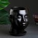Pot - organizer "Head" Black, 3 l/ 24x19cm