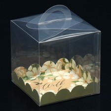 Confectionery box, chest, packaging, with love, 11 x 11 x 11 cm