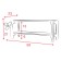 Bucker “Flora” flower shelf 21x59x23 cm, unpainted (for decoration)