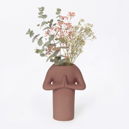 DOIY NAMASTE flowers vase, 20.5 cm-2