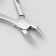 Manicure nippers for cuticles, double spring, 9.5 cm, blade length - 8 mm, in a case, silver color