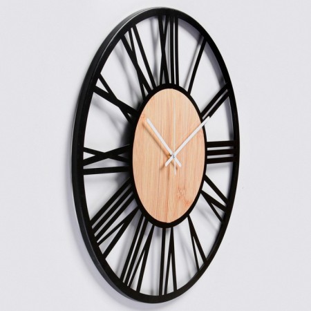 Wall clock, series: loft, "lafhi", smooth move, d-60 cm-1