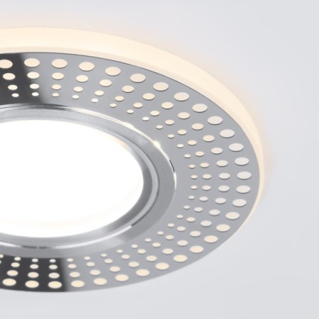 Lamp ceiling Elektrostandard, Doti LED 35 W, 95x95x7 mm, IP20, chromium color-3