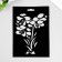 Plastic stencil "Bouquet" 14.5x20cm