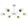 Causte "Dallas" 6x40W E27 White-zoloto 83x83x35 cm Bayerlux