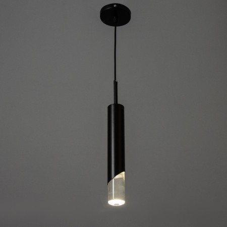 Bayerlux suspension of Bayerlux "Romus" LED 6W 4000K Black 5x5x30-230cm-2