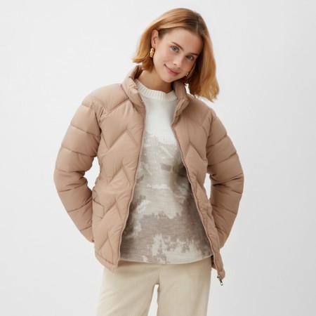 Women's jacket on lightning collorista color beige rr 44