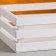 Wooden Kashpo 30 × 20 × 9.5 cm "Classic", three -strip, white give beautifully