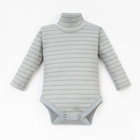 Body (turtleneck) I, Basic Line, height 62-68 cm, strip gray