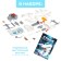 The constructor-robotics "Night Guide", works from batteries, 53 details