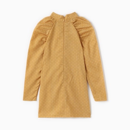 Платье детское MINAKU: Cotton collection цвет горчица, рост 140-11