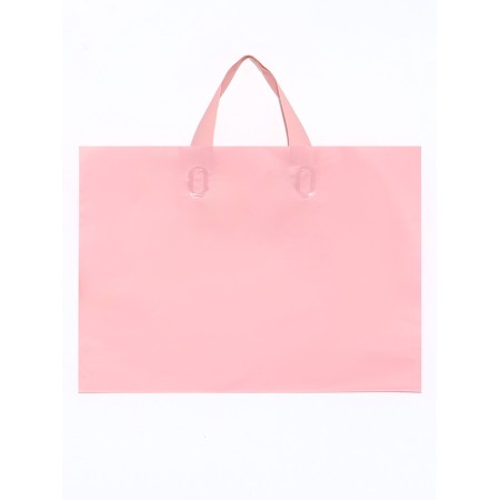 Pack with a loop handle pink 35 x 25 x 8 cm 80 μm