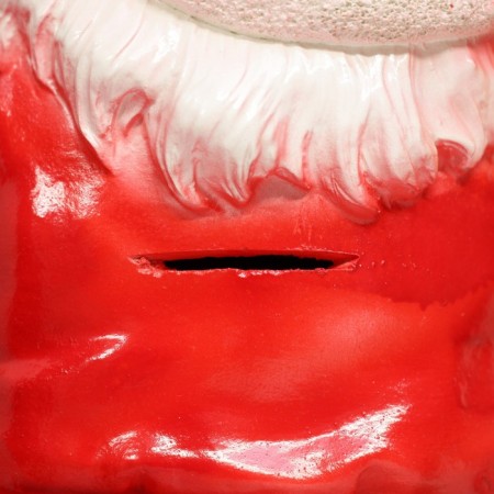 New Year's piggy bank "Santa Claus Small" red 21x34cm-4