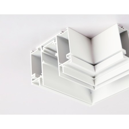 Ambrella connector angular for the Magnetic 48V busbar in the GL3391 WH stretch ceiling, white-2