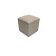 Puff with a lid and weighting, 400 × 400 × 420 mm, eco -leather, Marvel Cream color