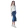 Female skirt, size 44, blue color