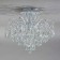 Ceiling lamp 6x60W E27, size 51x51x42 cm