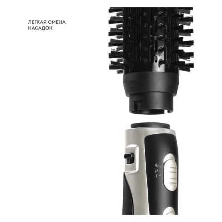 The halaxy line GL 4411, 1200 watts, 2 speeds, 3 temperature conditions, black-silverist. 1037233-3