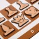 Demonstration chess 60 x 60 cm "Game time" on a magnetic board, 32 pcs, brown