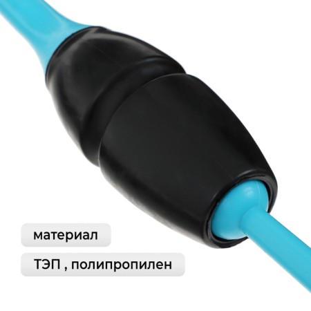 Bulas for rhythmic gymnastics inserted Grace Dance, 41 cm, blue/black color-1