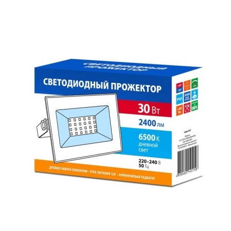 SCIENDENT FRIENTOR UNILEL, 30 W, IP65, LED, 6500K, 2400 LM, 84x40x122 mm, gray color.-5