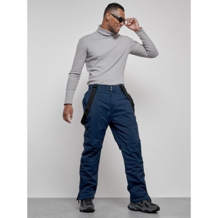 Semi-combinezone ski insulated male winter, size 48, dark blue color-19