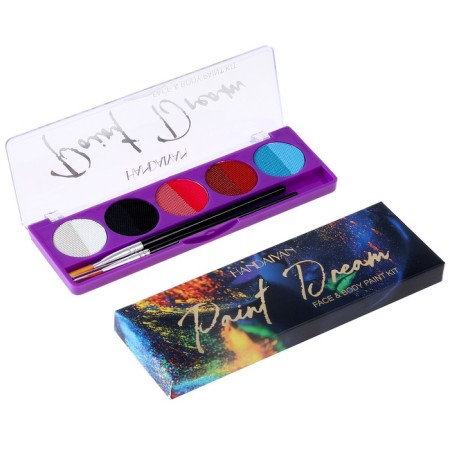 Aquagram for the face and body, brush, 10 colors-1