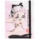 Sketchbook A5, 40 sheets "Girl", hard cover, matte lamination, selective varnish, elastic band, block 100 g/m2
