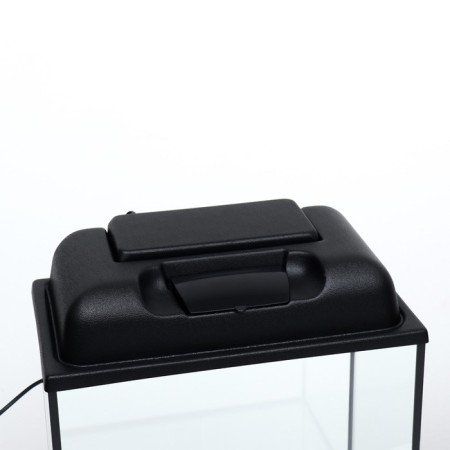 Aquarium "rectangular" with a lid, 25 liters, 38 x 21 x 33.7 cm, black-3