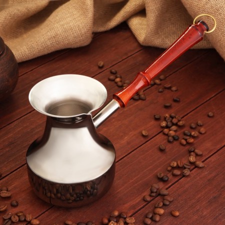 Turk for coffee copper "whole", 0.6 liters