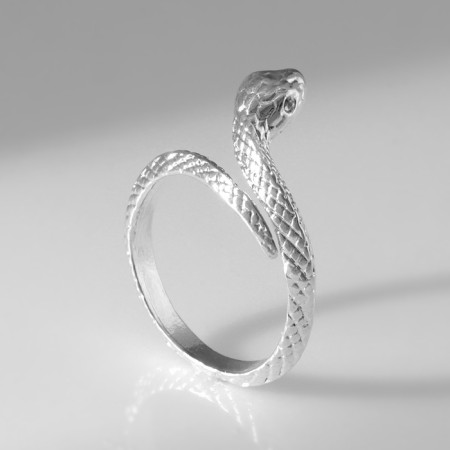 New Year! Symbol of the year 2025! Ring "Snake" miniature, color silver, dimensionless-2