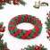 Cable toy "New Year's Ring", up to 12 cm, up to 85 g, green/red