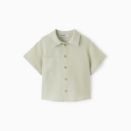 Board for the boy KAFTAN LINEN, p. 32 (110-116), green-5