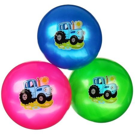 Children's ball, blue tractor, diameter 22 cm, 60 g., Mix colors-2