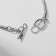 The basis for the bracelet is "lock", the color is silver, 20 cm