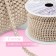 A chain with pearls, metal, plastic, 2 mm, SS6, 9 ± 1 m, bronze color