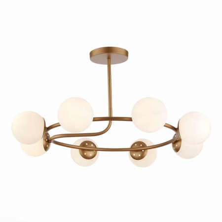 Ceiling EVOLUCE lamp. Sle220602-08. Calabria. 8x40 watts, E14, 77x77x38.5 cm, golden color