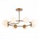 Ceiling EVOLUCE lamp. Sle220602-08. Calabria. 8x40 watts, E14, 77x77x38.5 cm, golden color